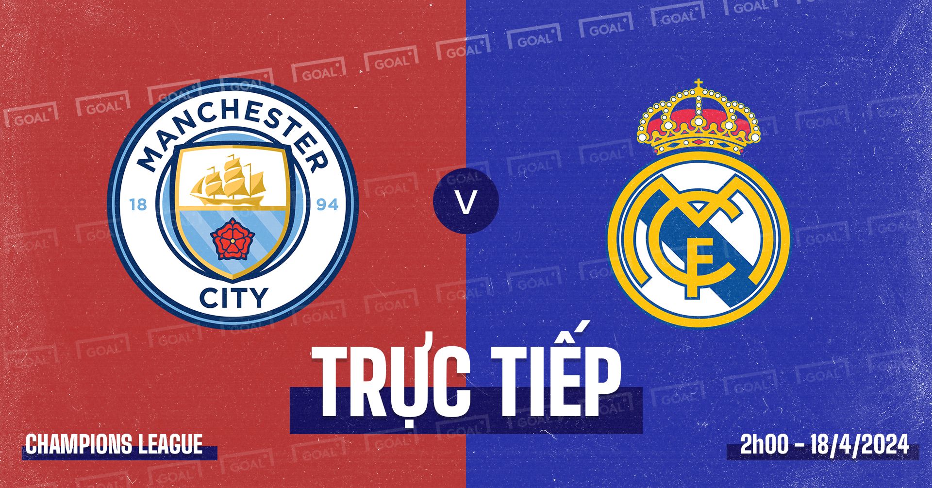 Manchester City vs Real Madrid Champions League 2023-24 GFX