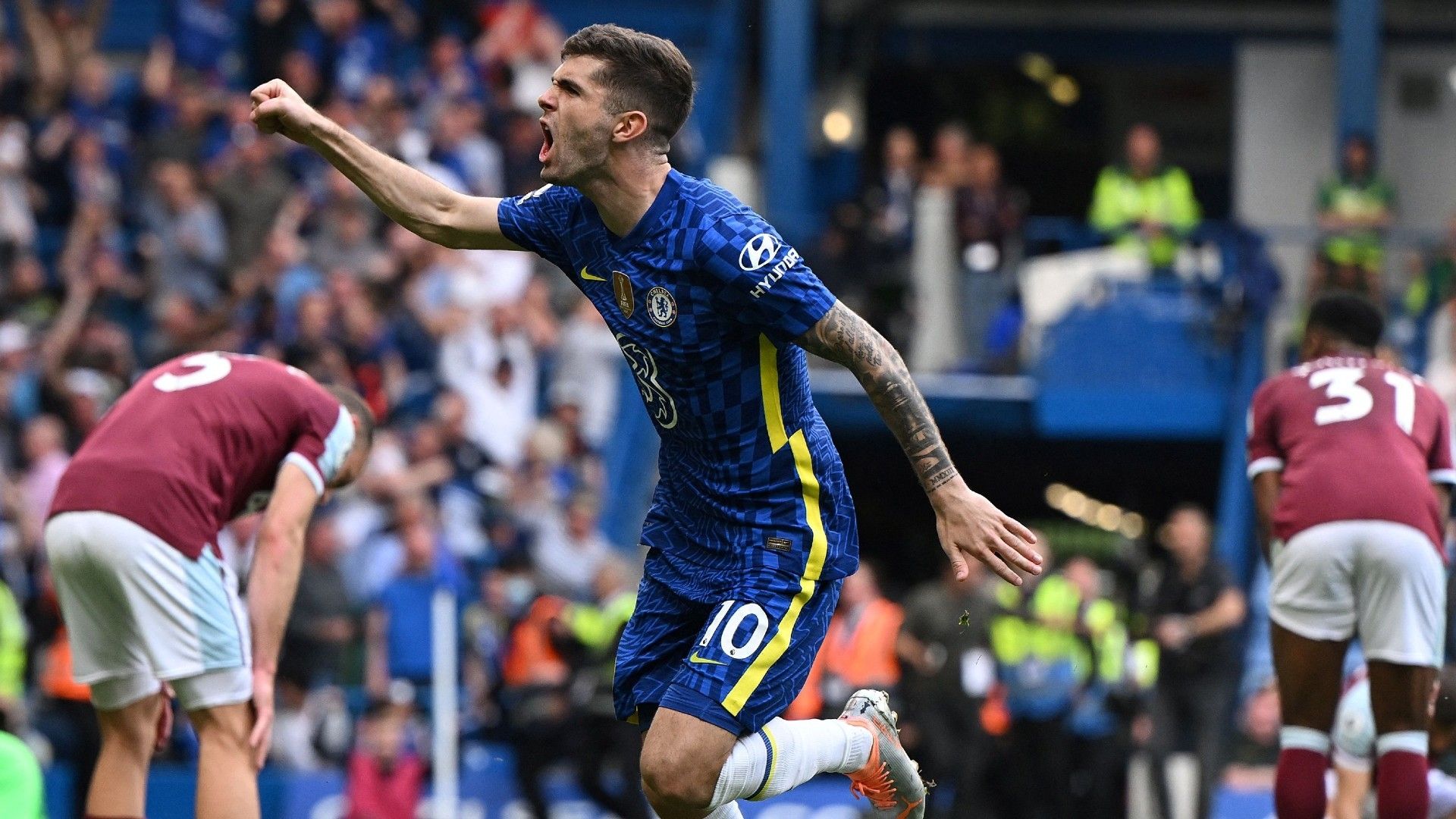 Christian Pulisic Chelsea vs West Ham Premier League 2021-22