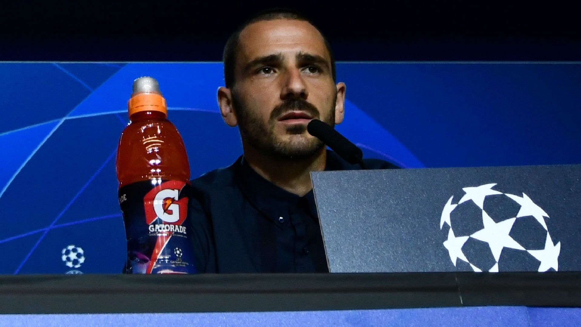 Leonardo Bonucci Atletico Madrid Juventus press