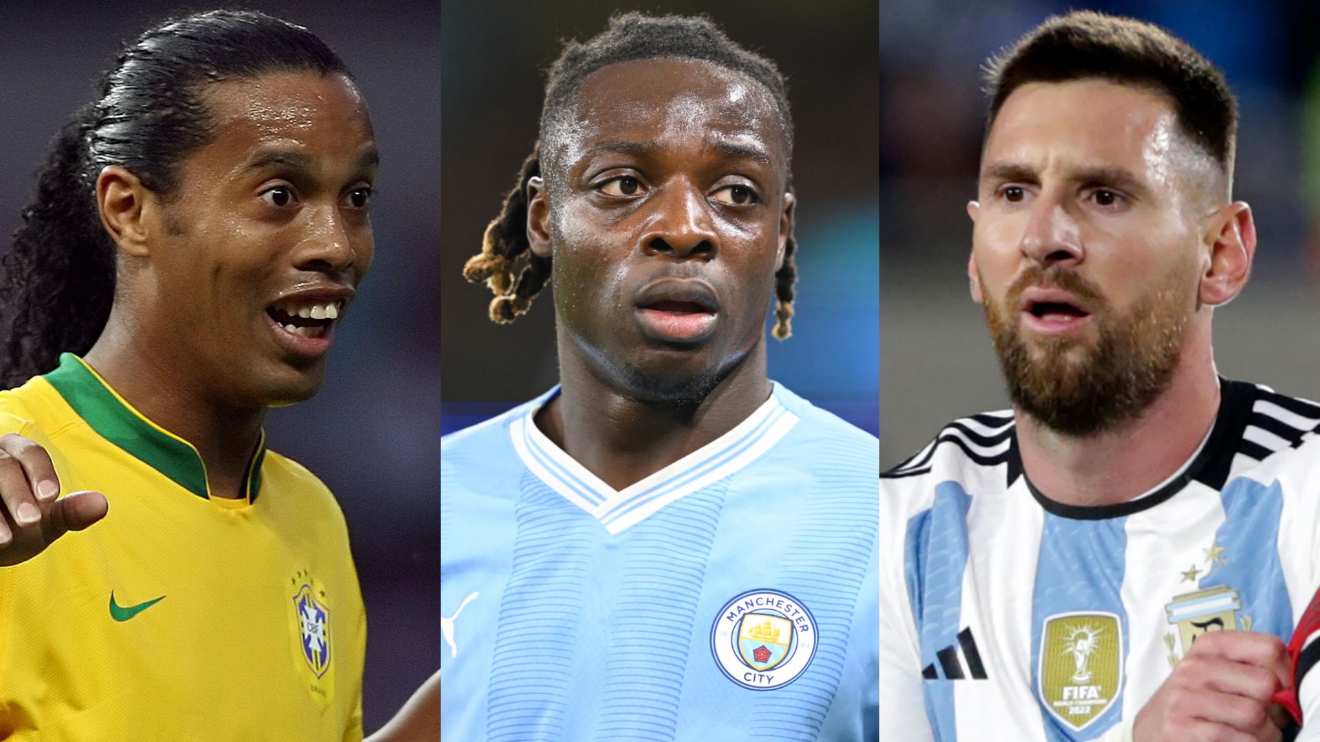 Ronaldinho Jeremy Doku Lionel Messi