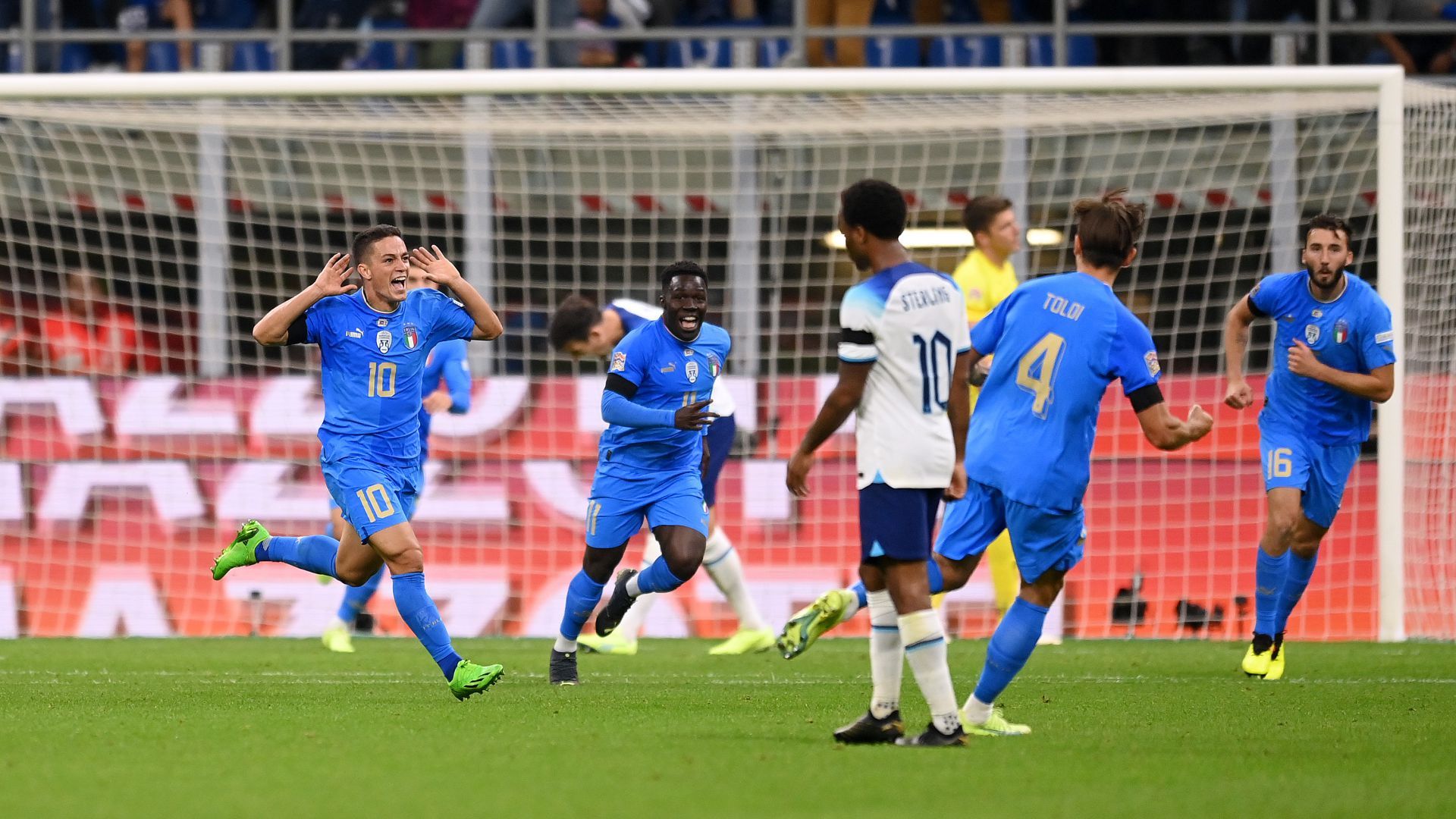 Giacomo Raspadori Italy England Nations League