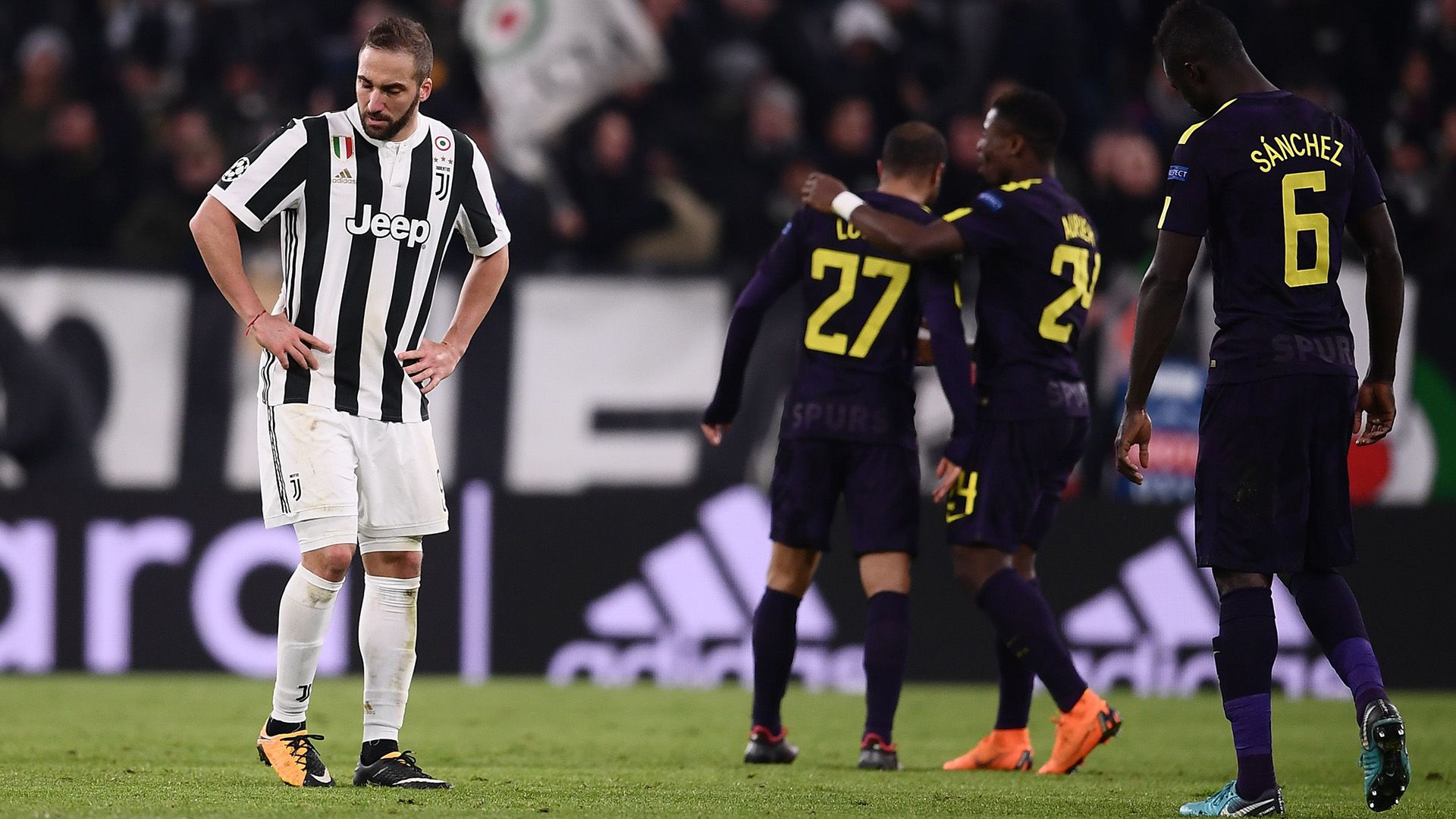 Gonzalo Higuain Juventus Tottenham Champions League