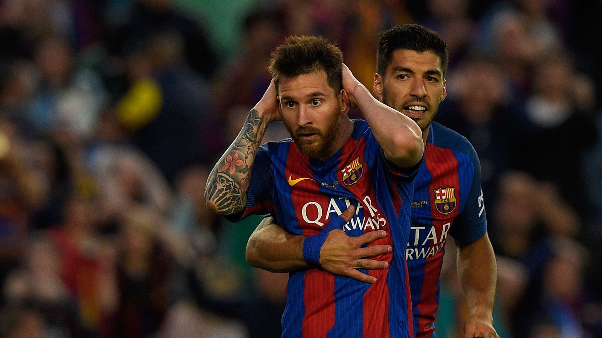 Lionel Messi Luis Suarez Barcelona