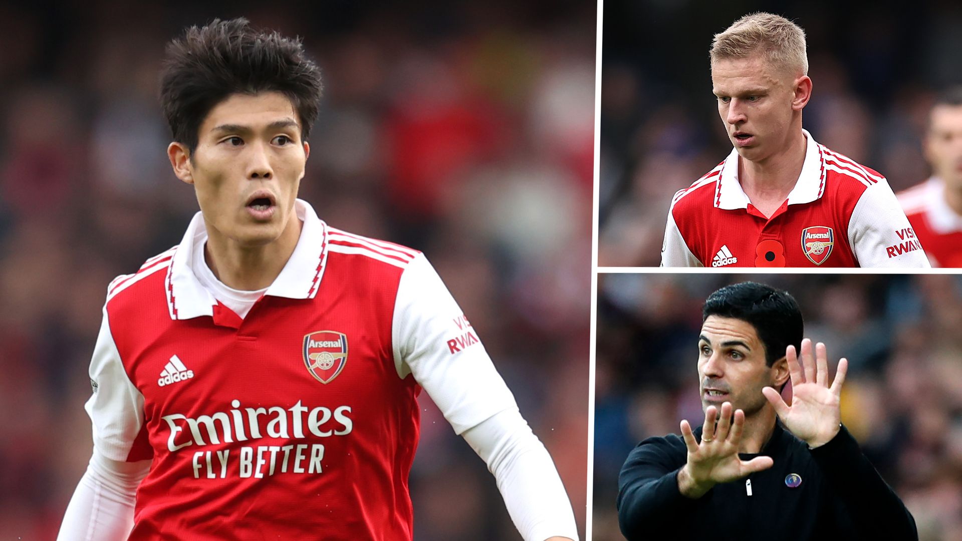 Tomiyasu Zinchenko Arteta