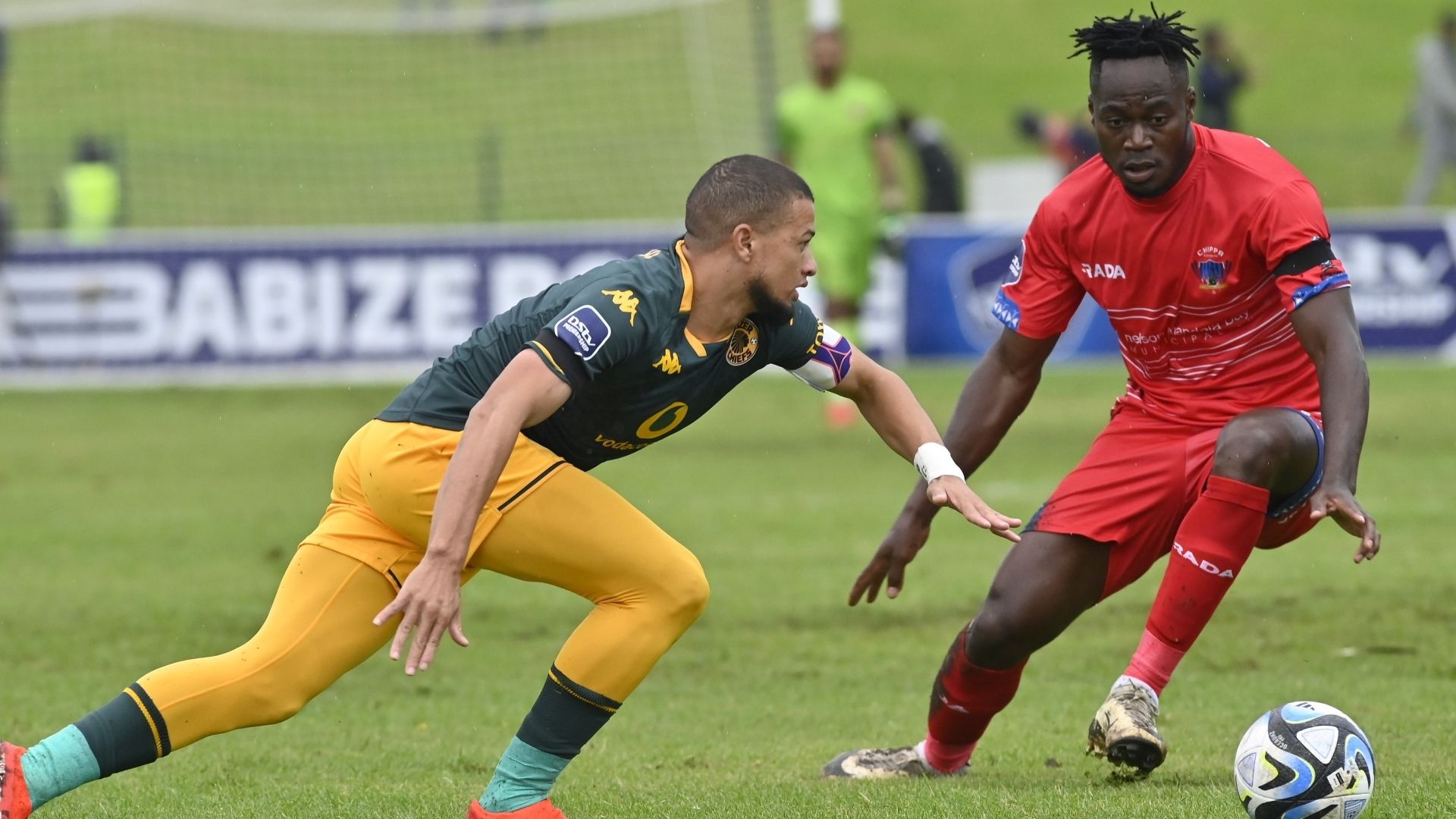 Yusuf Maart of Kaizer Chiefs and Chippa United' Eva Nga