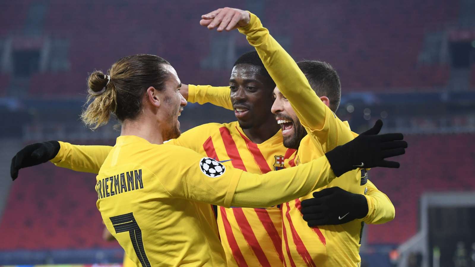 Griezmann Dembele Jordi Alba Ferencvaros Barcelona Champions League