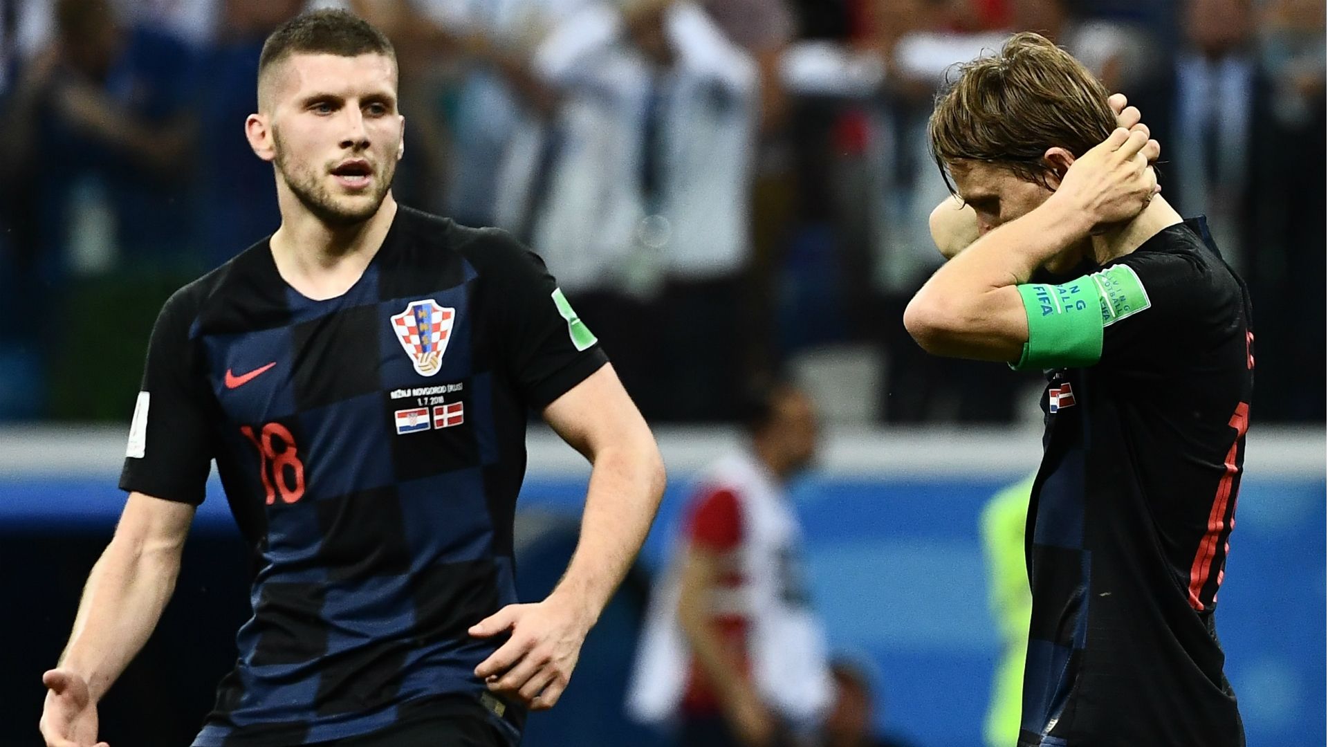 Ante Rebic Luka Modric Croatia Denmark WC 01072018