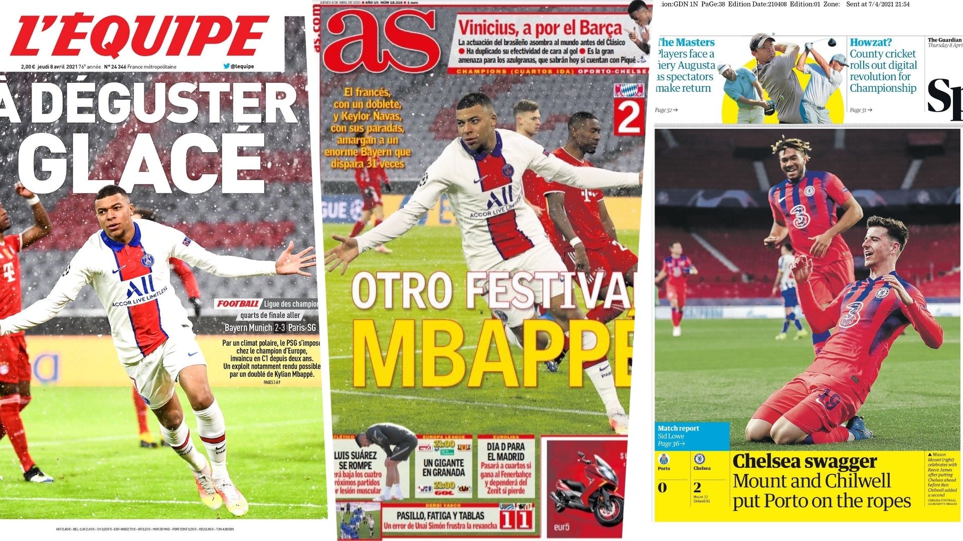 8 April 2021 newspapers