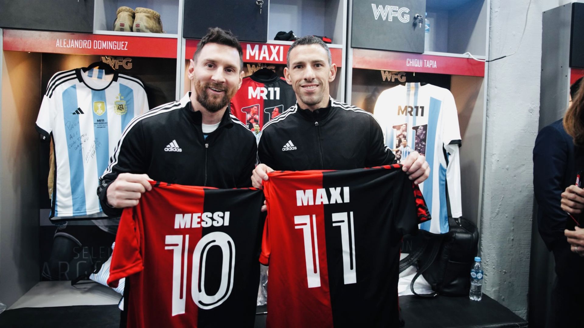 lionel messi maxi rodriguez newells despedida 2023