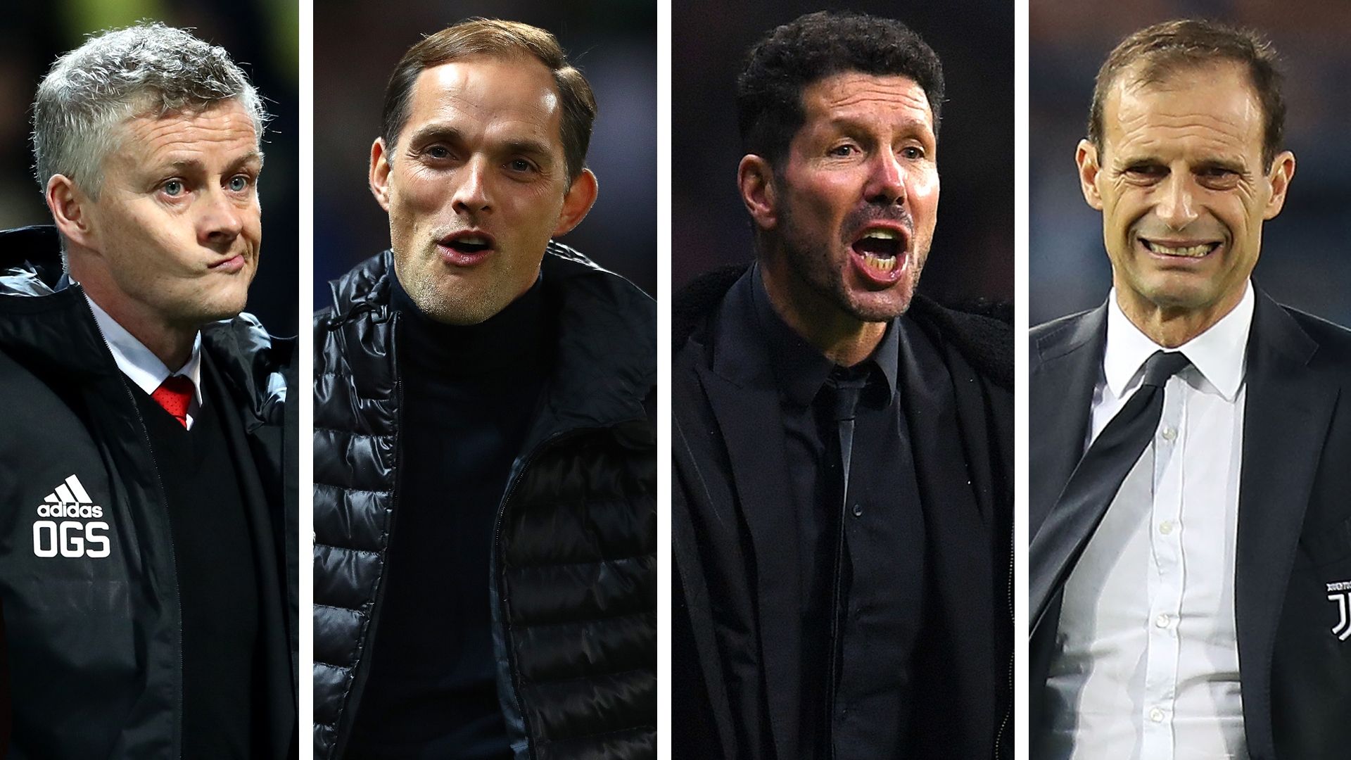Ole Gunnar Solskjaer Thomas Tuchel Diego Simeone Massimiliano Allegri