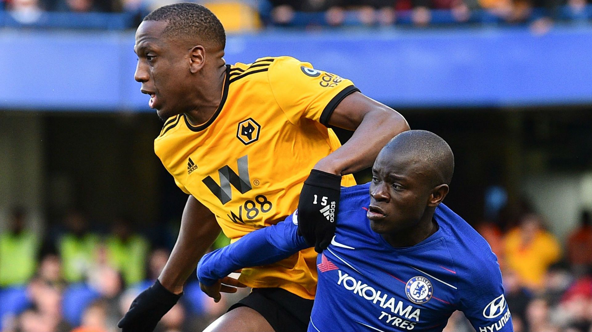 Wily Boly Wolves N'Golo Kante Chelsea