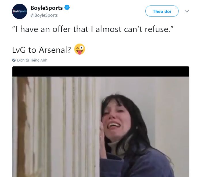 LVG to Arsenal reaction