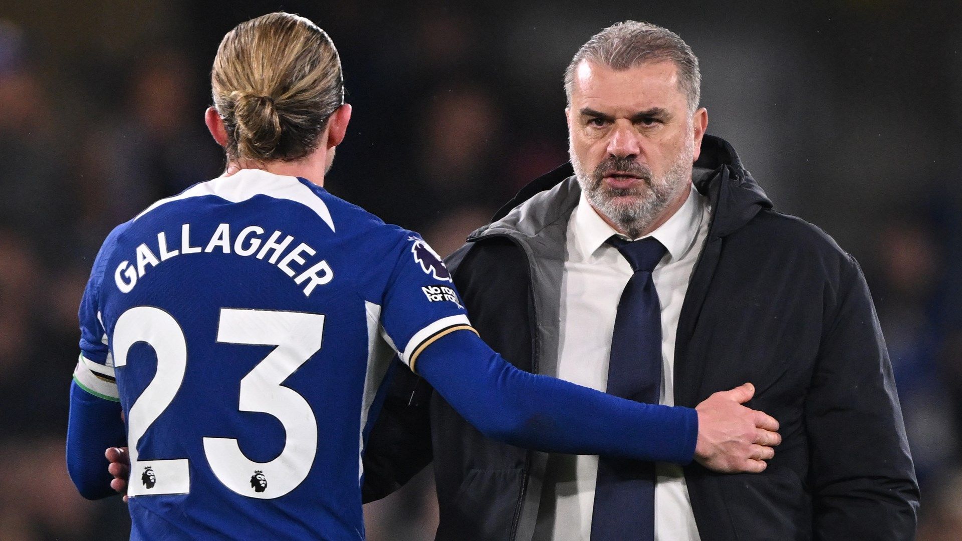 Conor Gallagher Ange Postecoglou 2023-24 Chelsea Tottenham