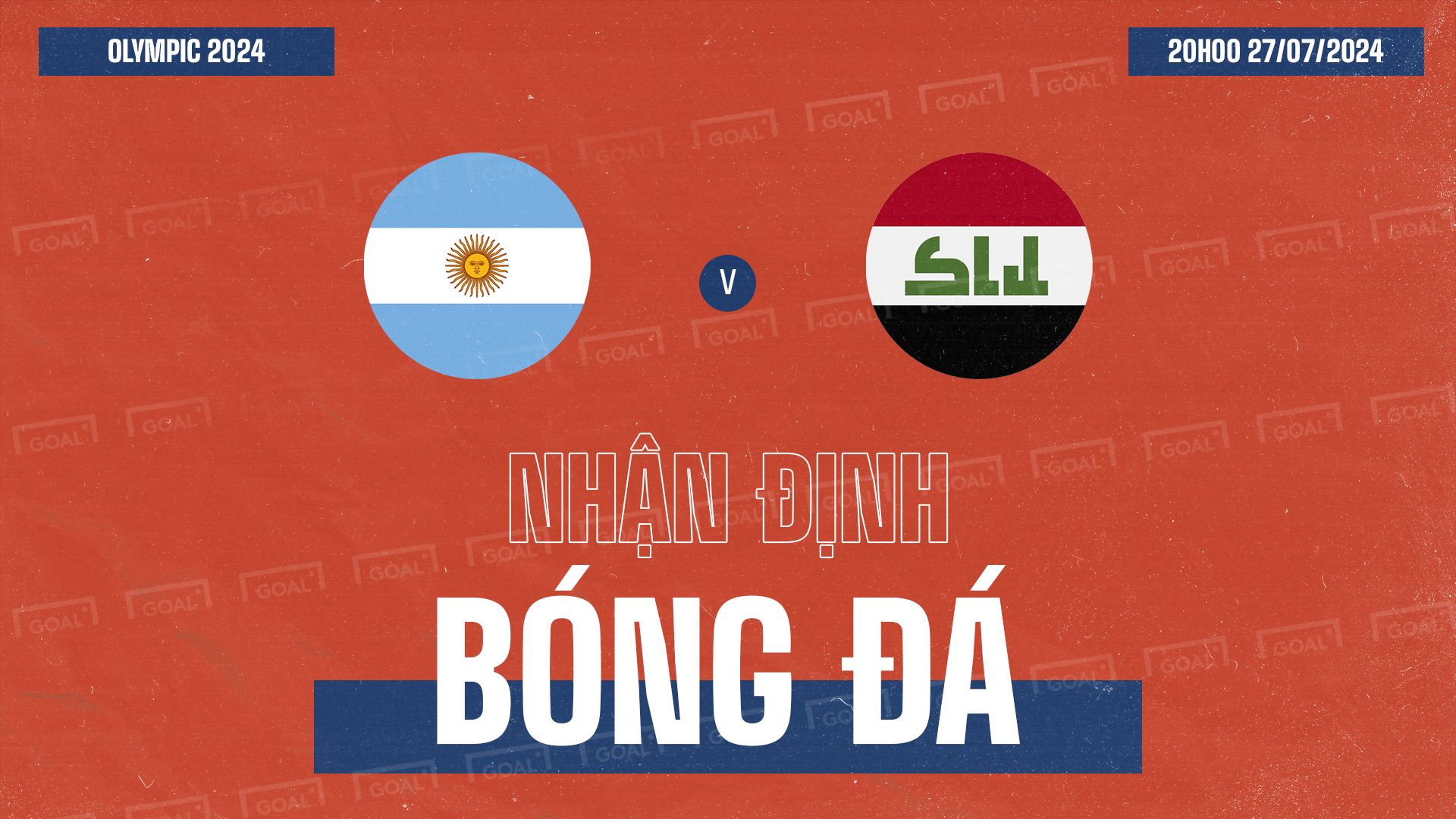 Argentina U23 vs Iraq U23 Olympic Games Men's Football GFX