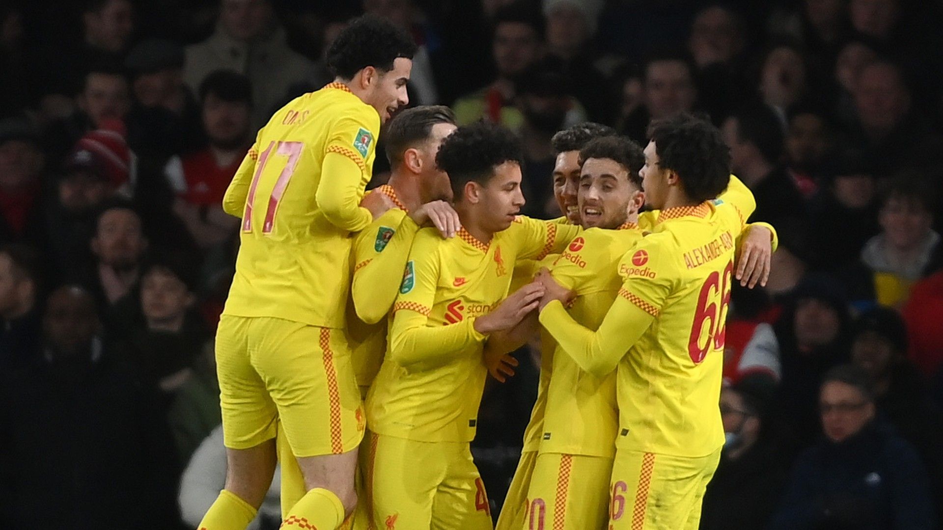 Liverpool Arsenal Carabao Cup 2022
