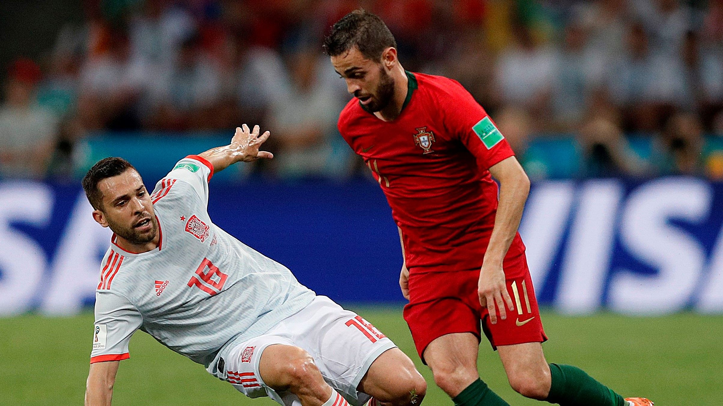 Jordi Alba Bernardo Silva Portugal España Spain World Cup 15062018