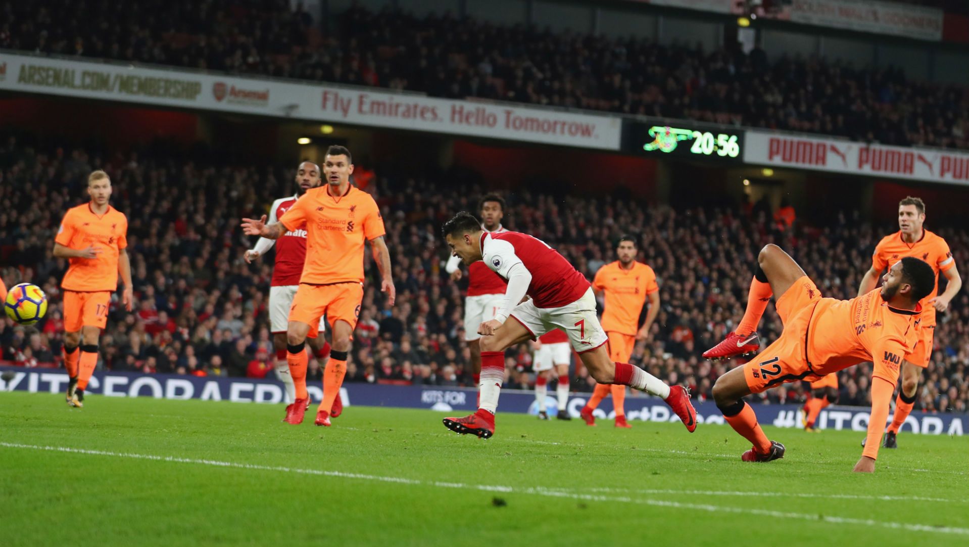 221217 Alexis Sanchez Goal Arsenal Liverpool