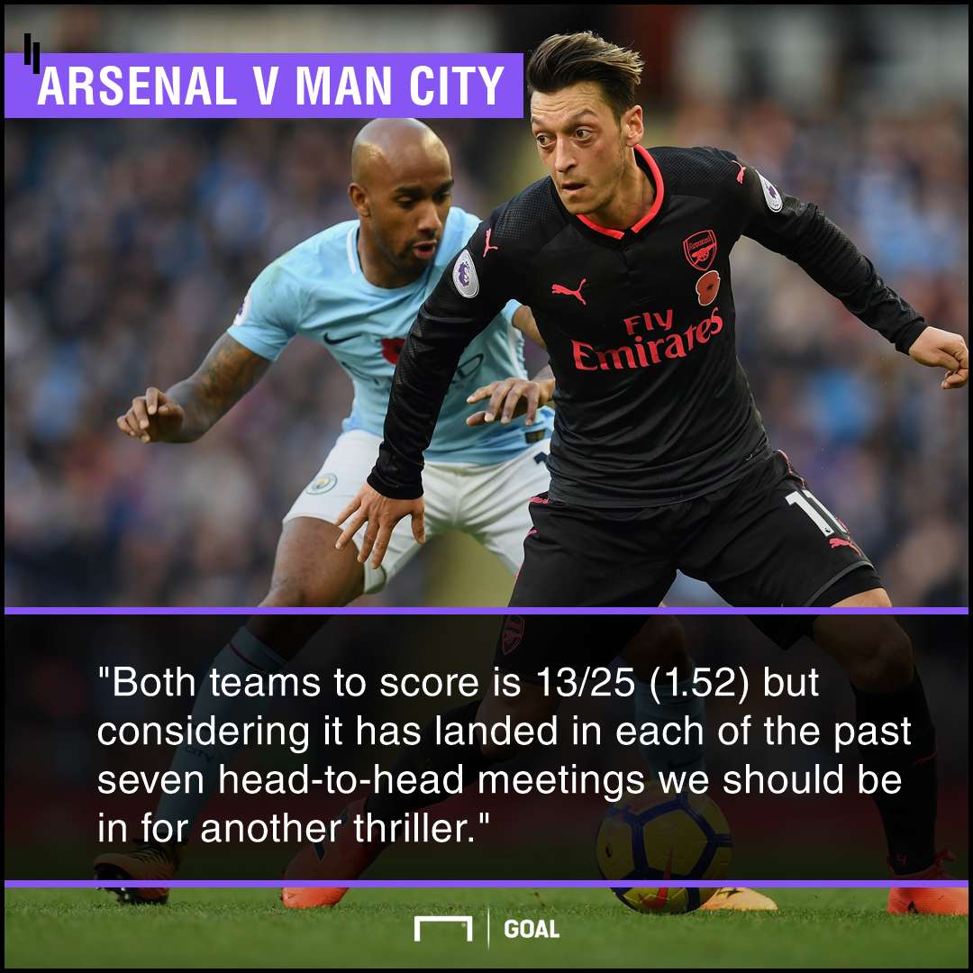 Arsenal v Manchester City betting preview