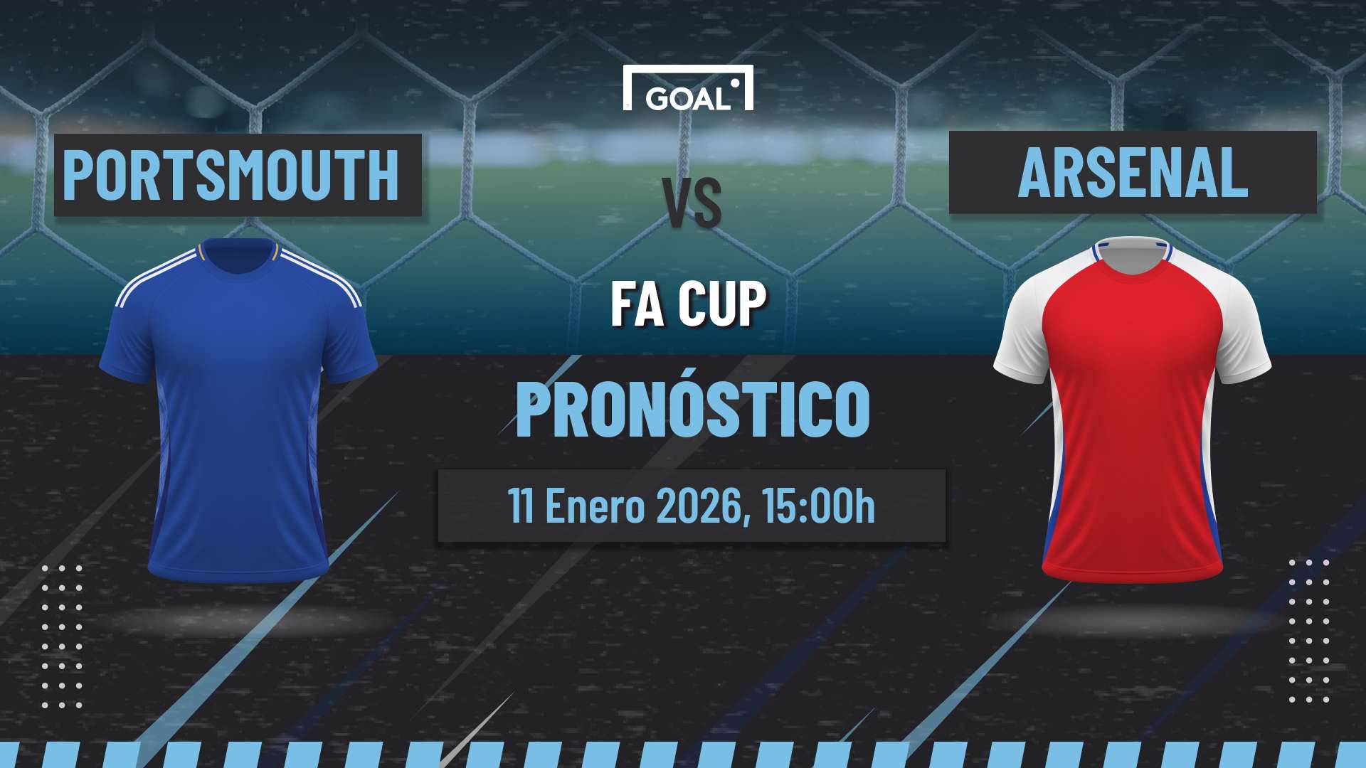 Portsmouth vs Arsenal Pronóstico y Apuestas FA Cup | 11/01/26