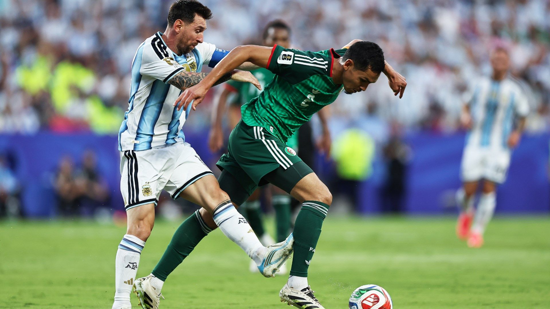 Lionel Messi Aissa Mandi Argentina v Algeria 2026 World Cup