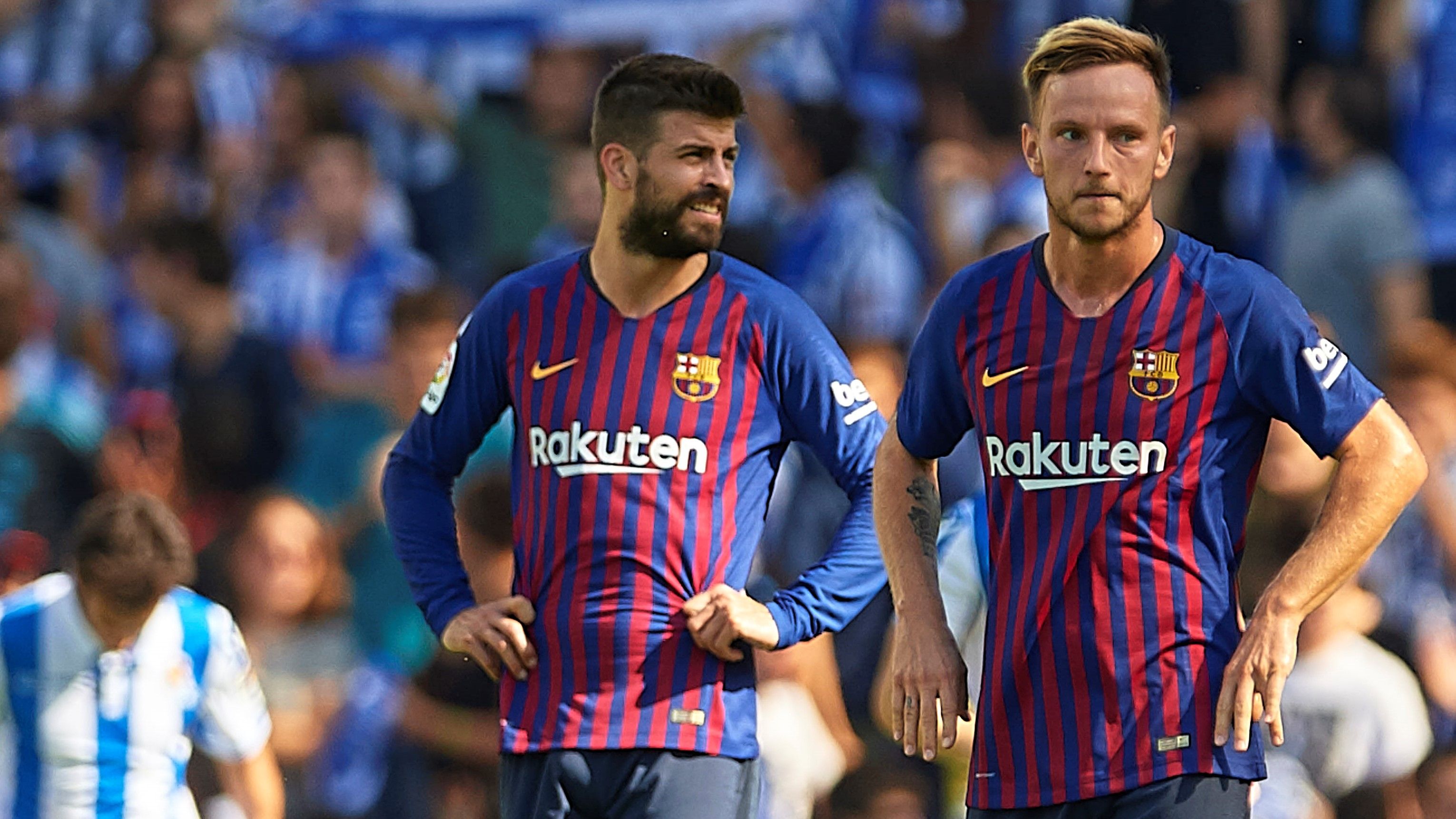 Gerard Pique Ivan Rakitic Real Sociedad Barcelona LaLiga 15092018