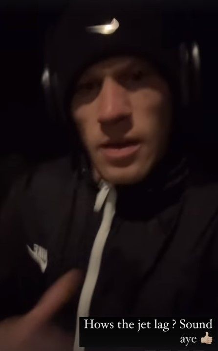 James McClean jet lag