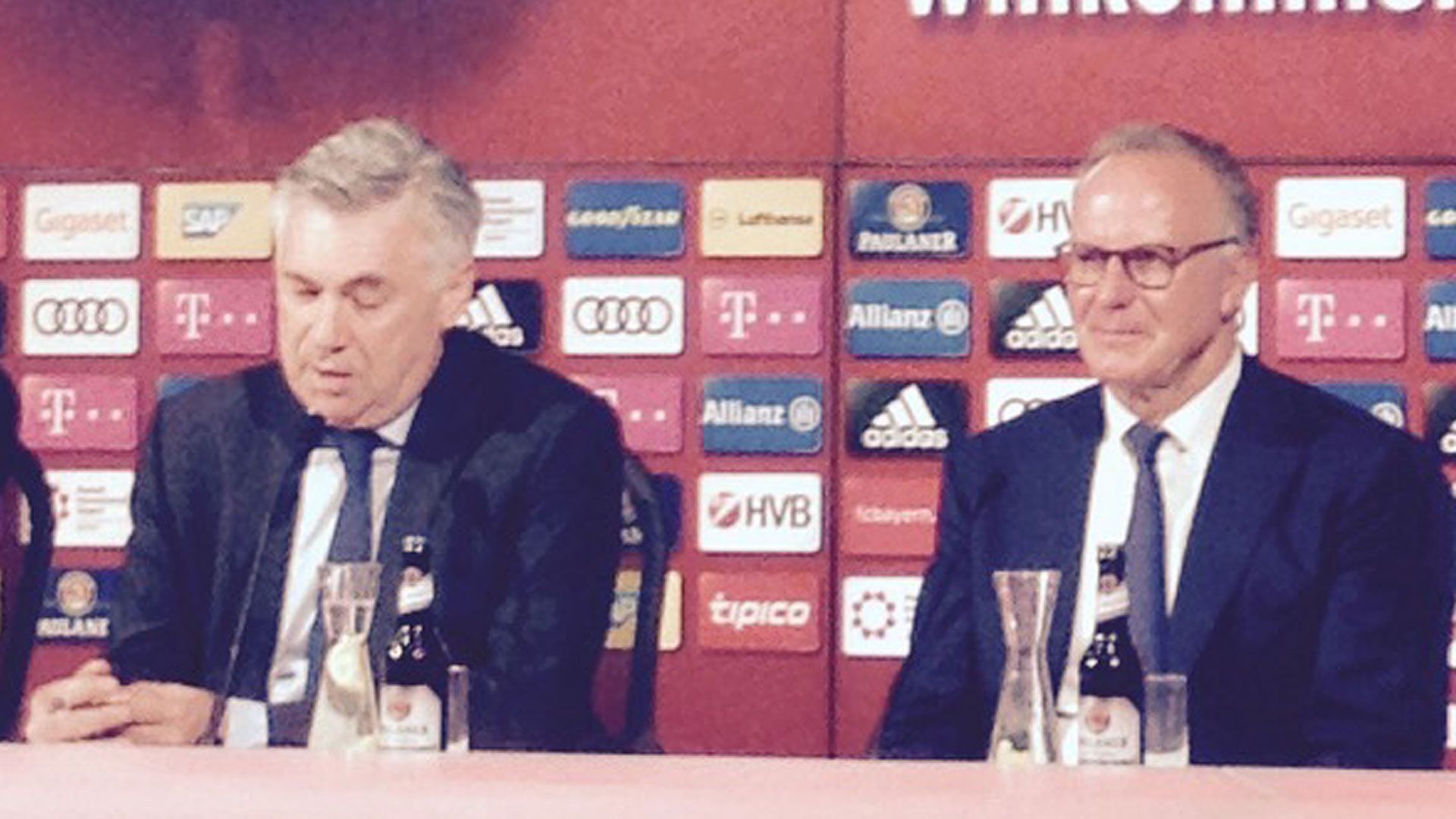 Carlo Ancelotti Karl-Heinz Rummenigge Bayern München 11072016