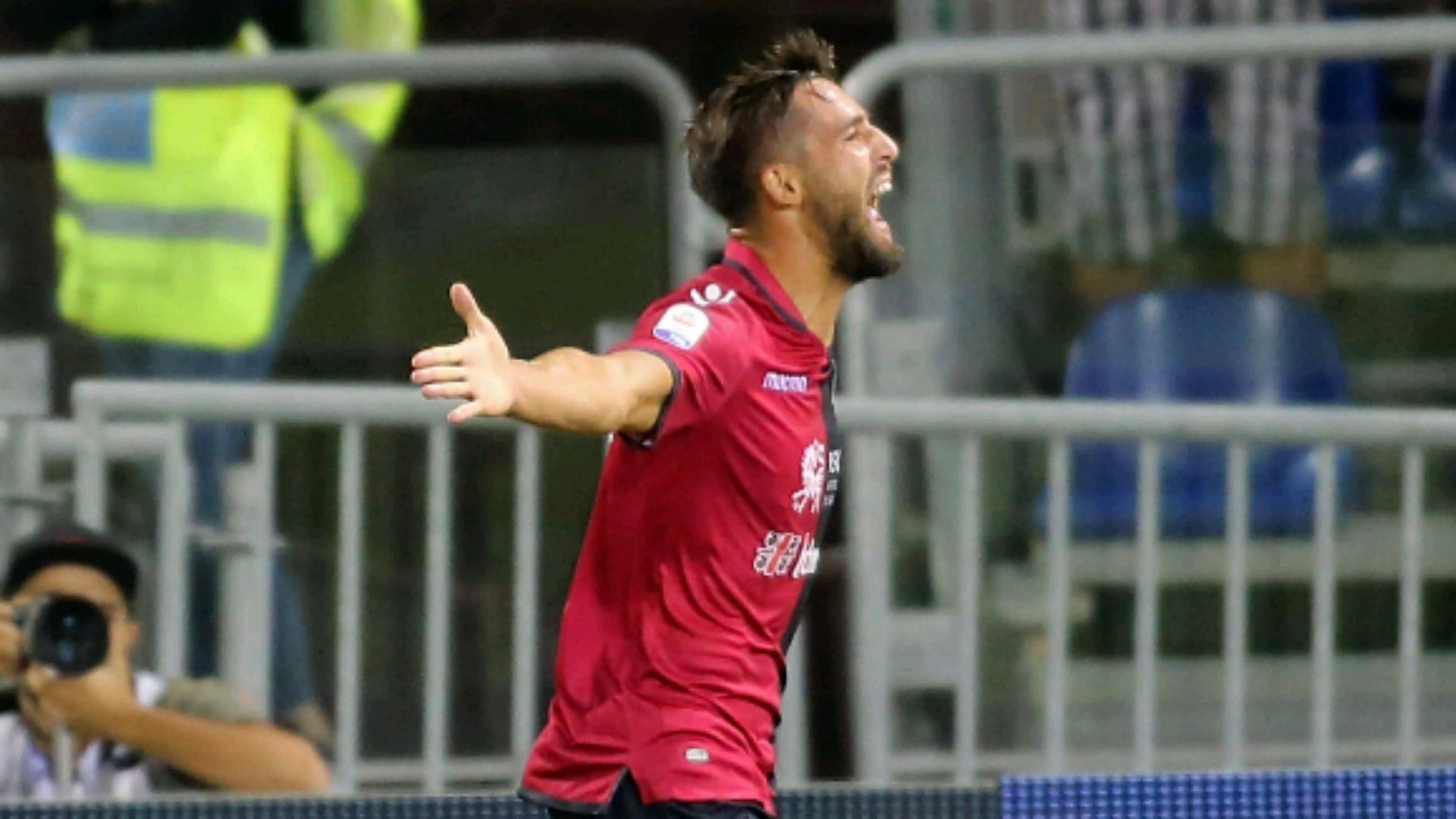 Leonardo Pavoletti Cagliari Sassuolo Serie A 08262018