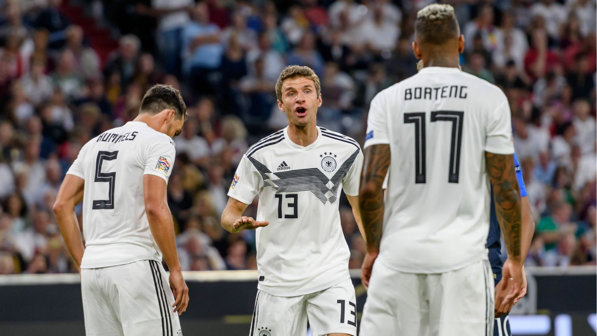 ONLY GERMANY Mats Hummels Thomas Muller Jerome Boateng Germany 2018