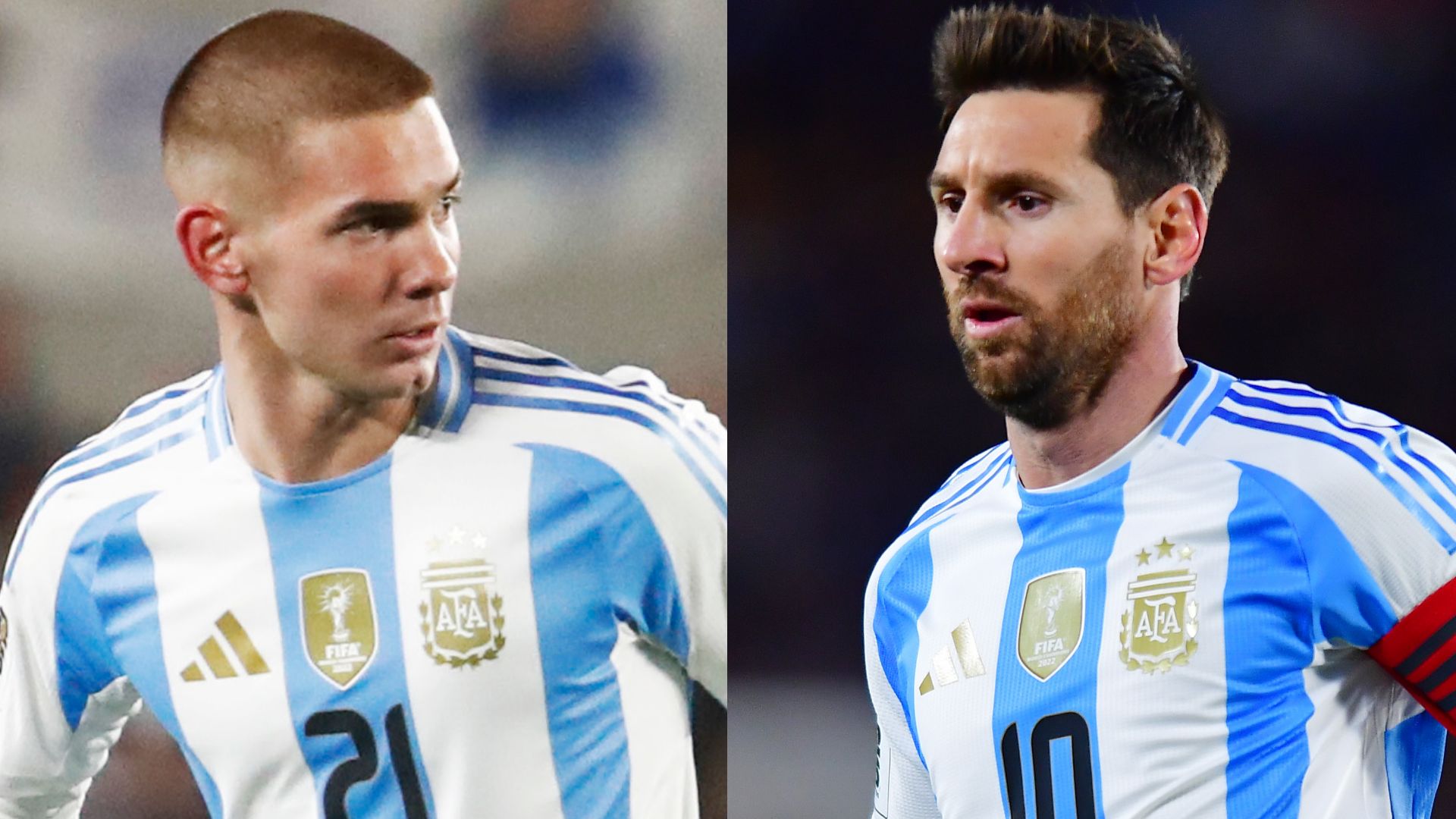 Franco Mastantuono Lionel Messi Argentina 2025