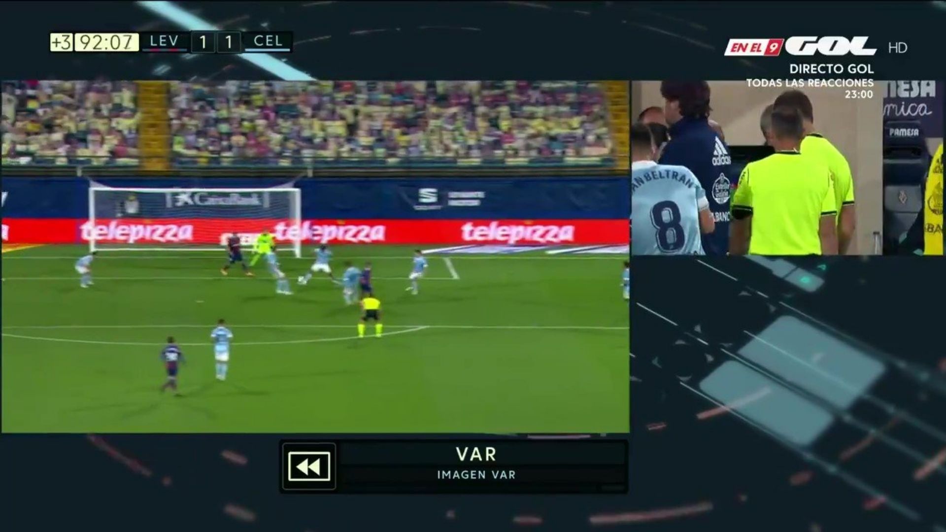 Levante Celta VAR polemica