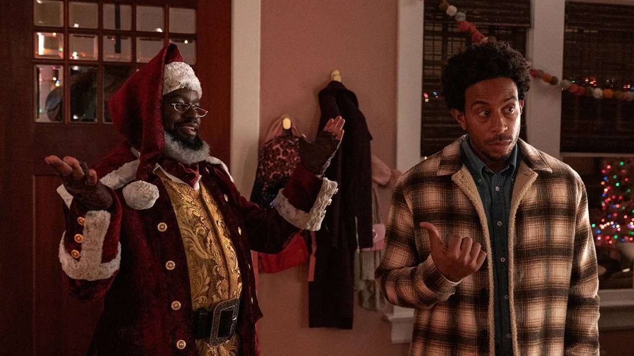 Lil Rel Howery and Ludacris, in Dashing Through the Snow.