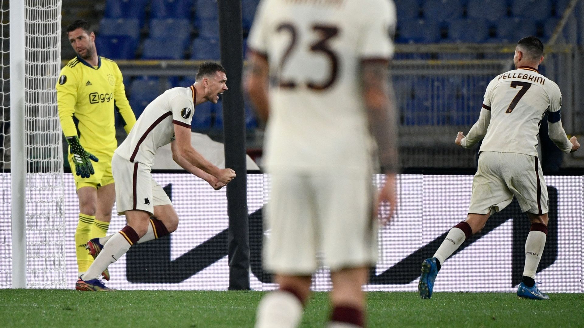 Dzeko Roma Ajax Europa League