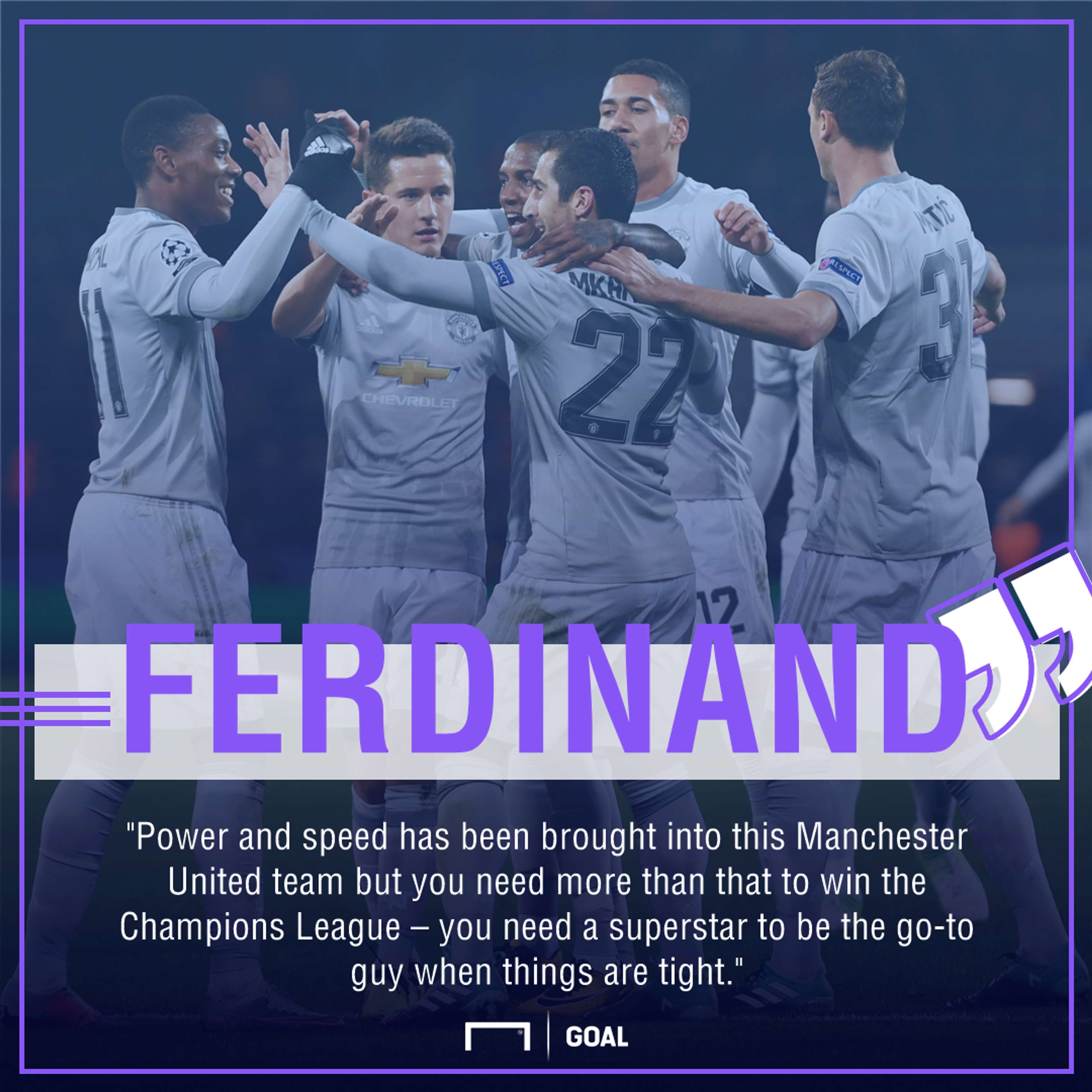 Rio Ferdinand Manchester United Champions League superstar