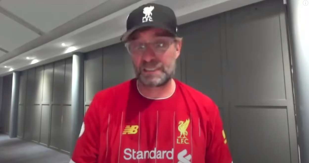 Jürgen Klopp after title crying