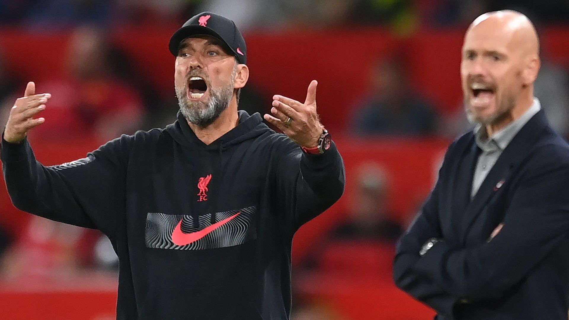 Jurgen Klopp Erik ten Hag Liverpool Manchester United 2022-23