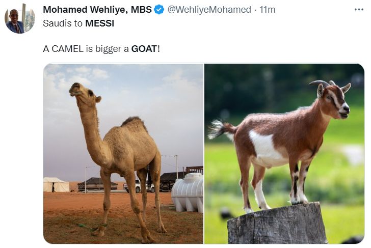 Lionel Messi Saudi Arabia reaction