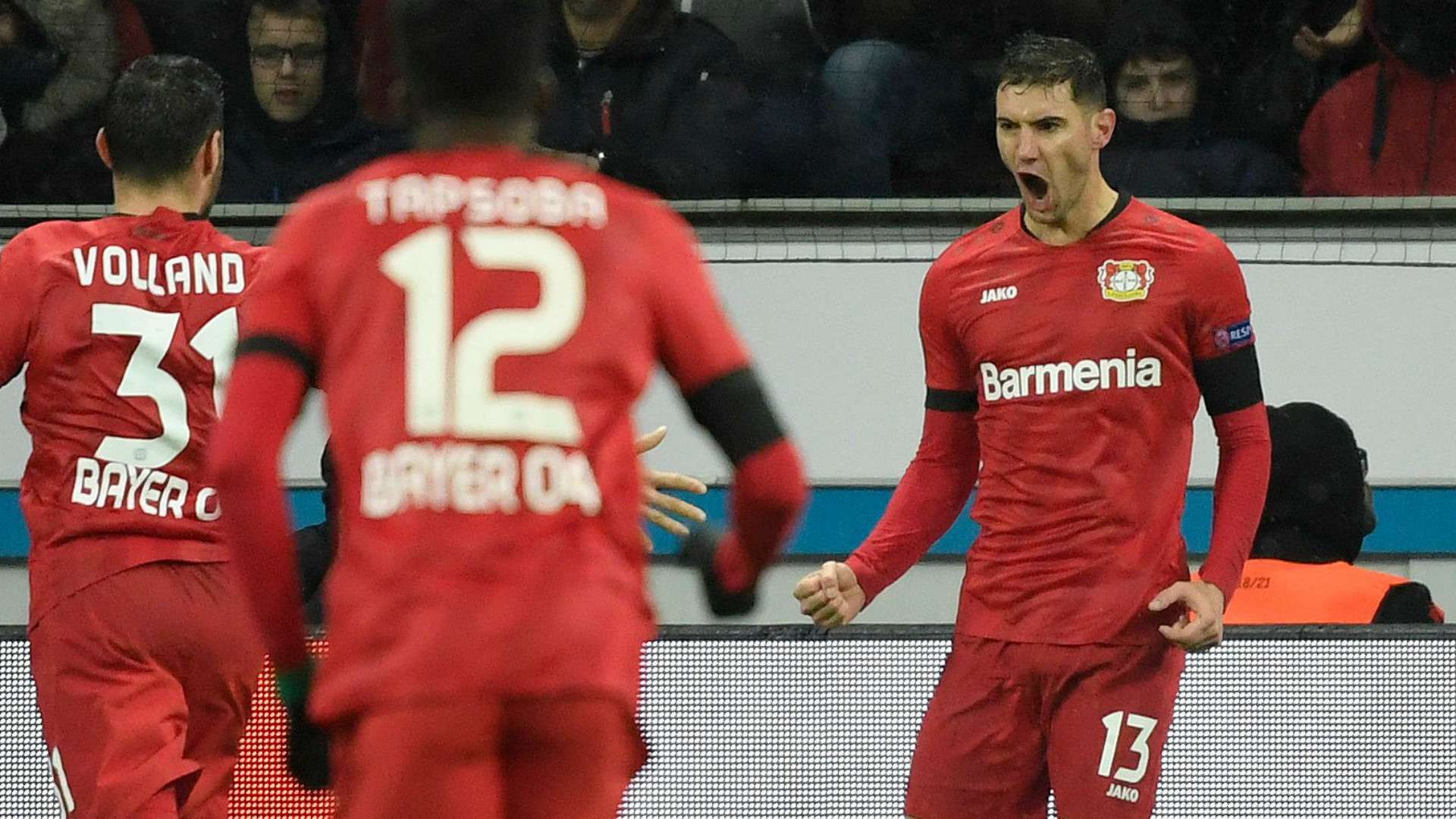 LUCAS ALARIO BAYER LEVERKUSEN EUROPA LEAGUE 20022020