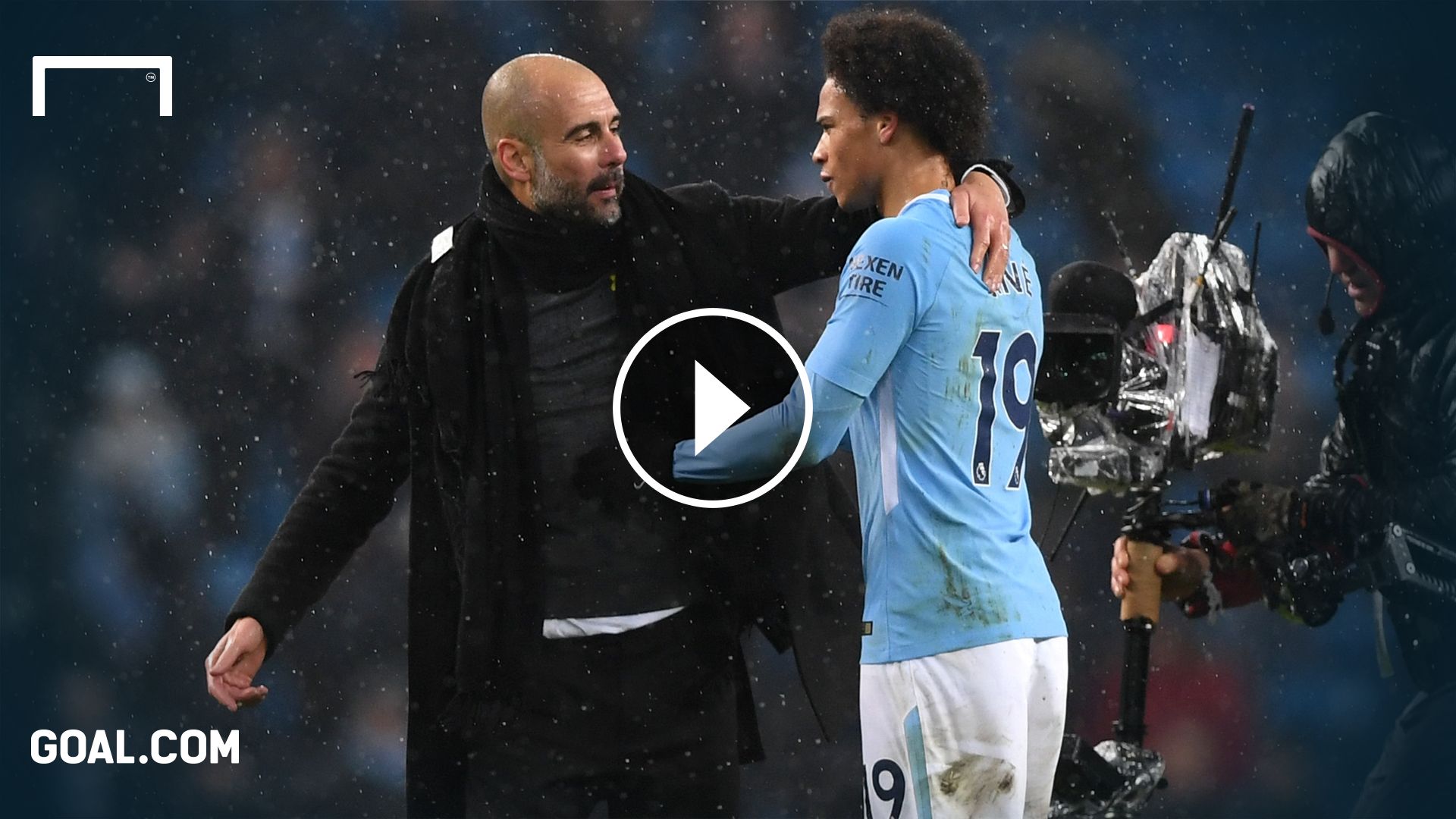 Pep Guardiola Leroy Sane Manchester City