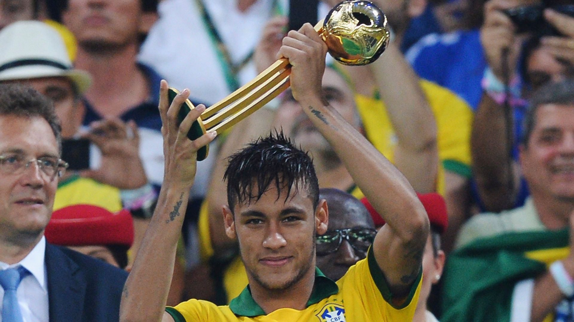 Neymar Golden Ball Confederations Cup Brazil 2013