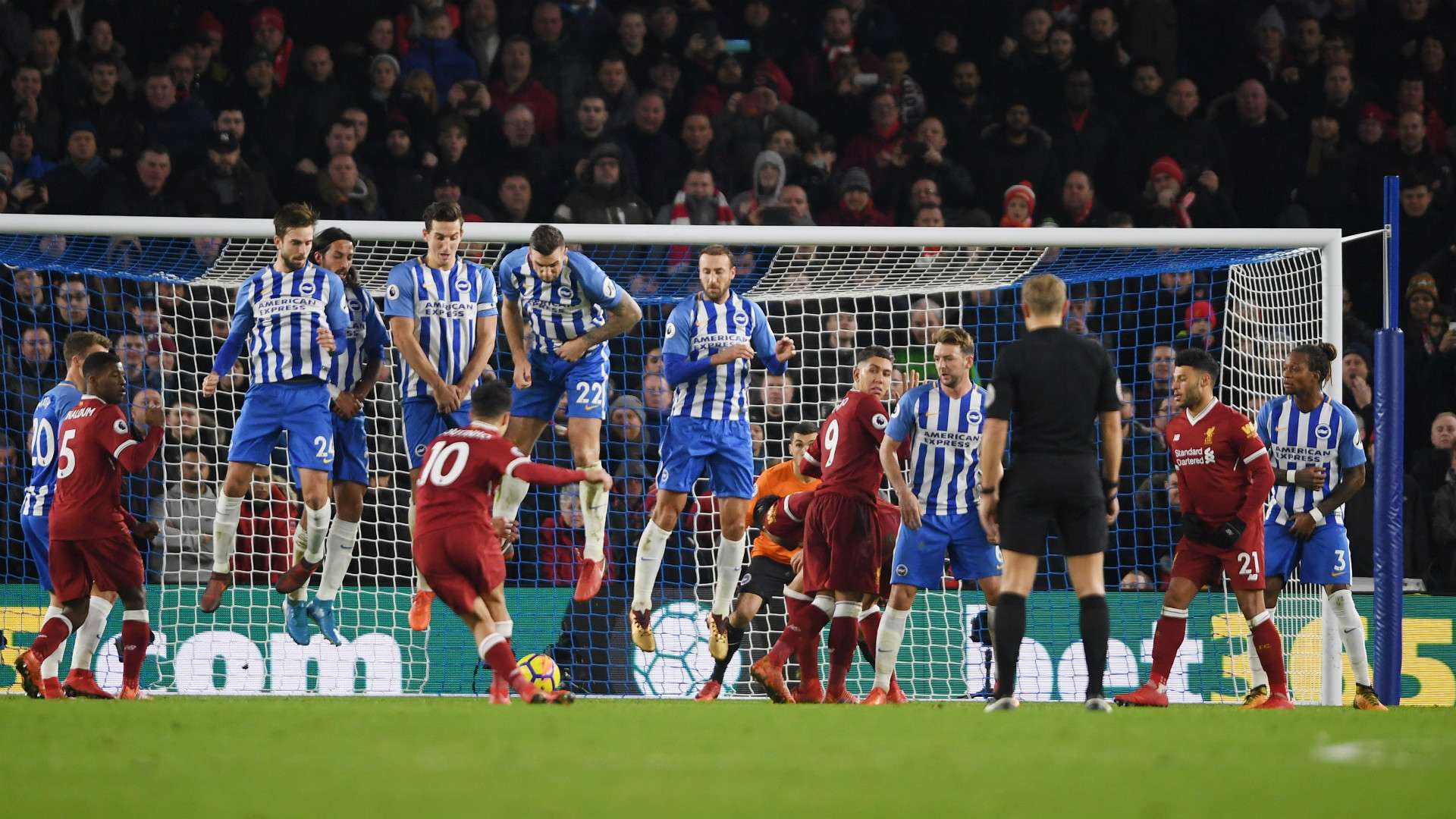 Coutinho free-kick