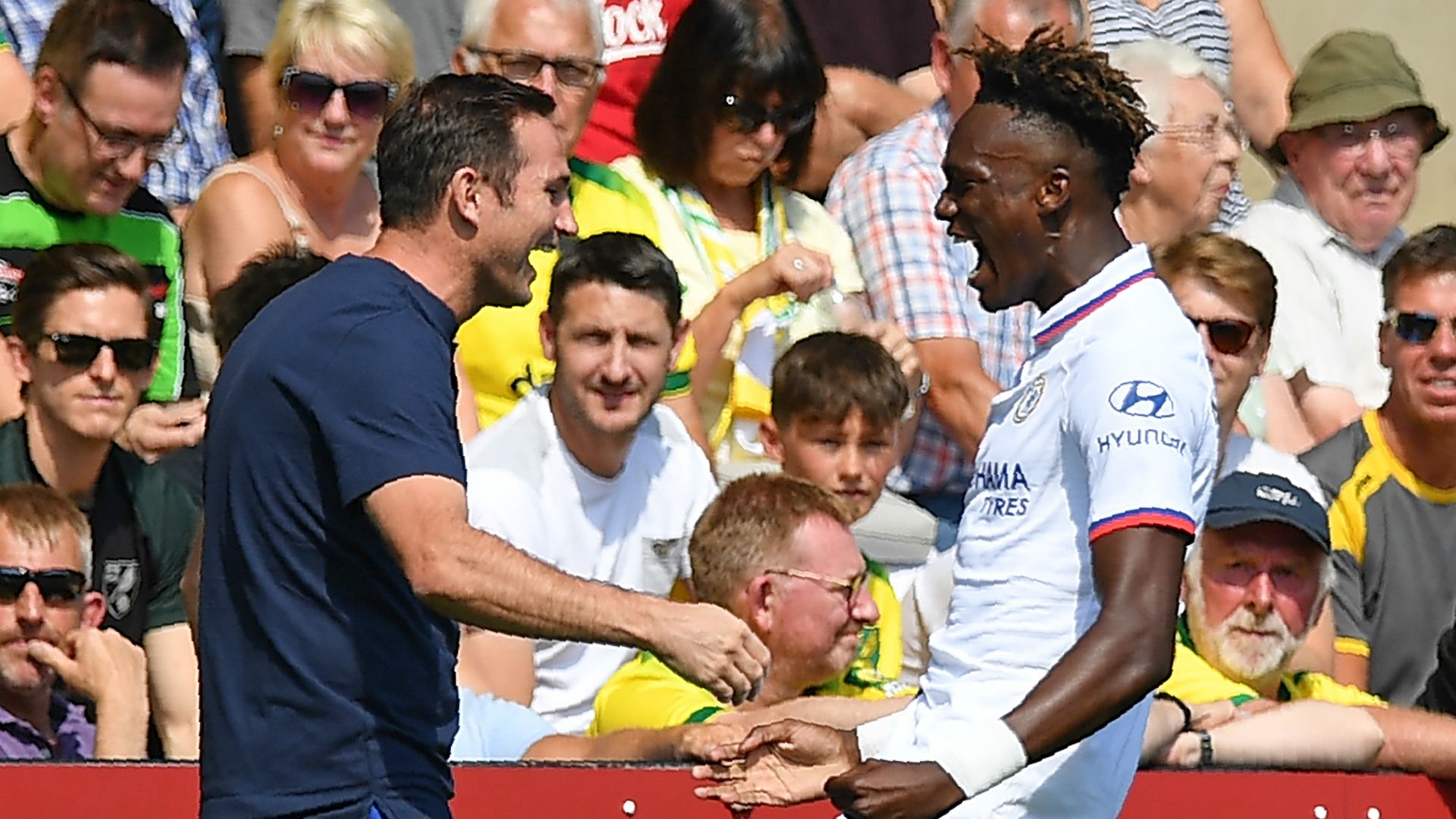 Frank Lampard Tammy Abraham Chelsea 2019-20