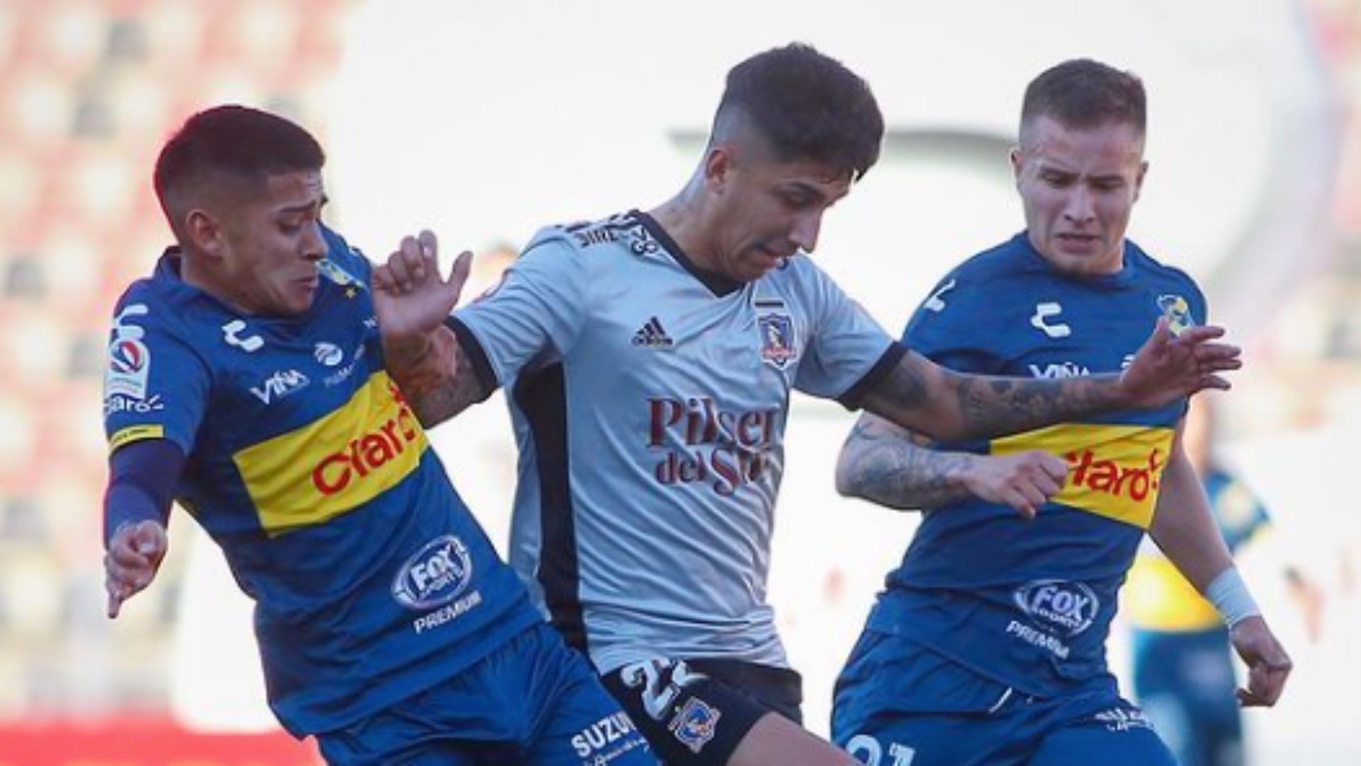 040921 Colo Colo Everton Bryan Soto, Gary Moya y Benjamín Berríos