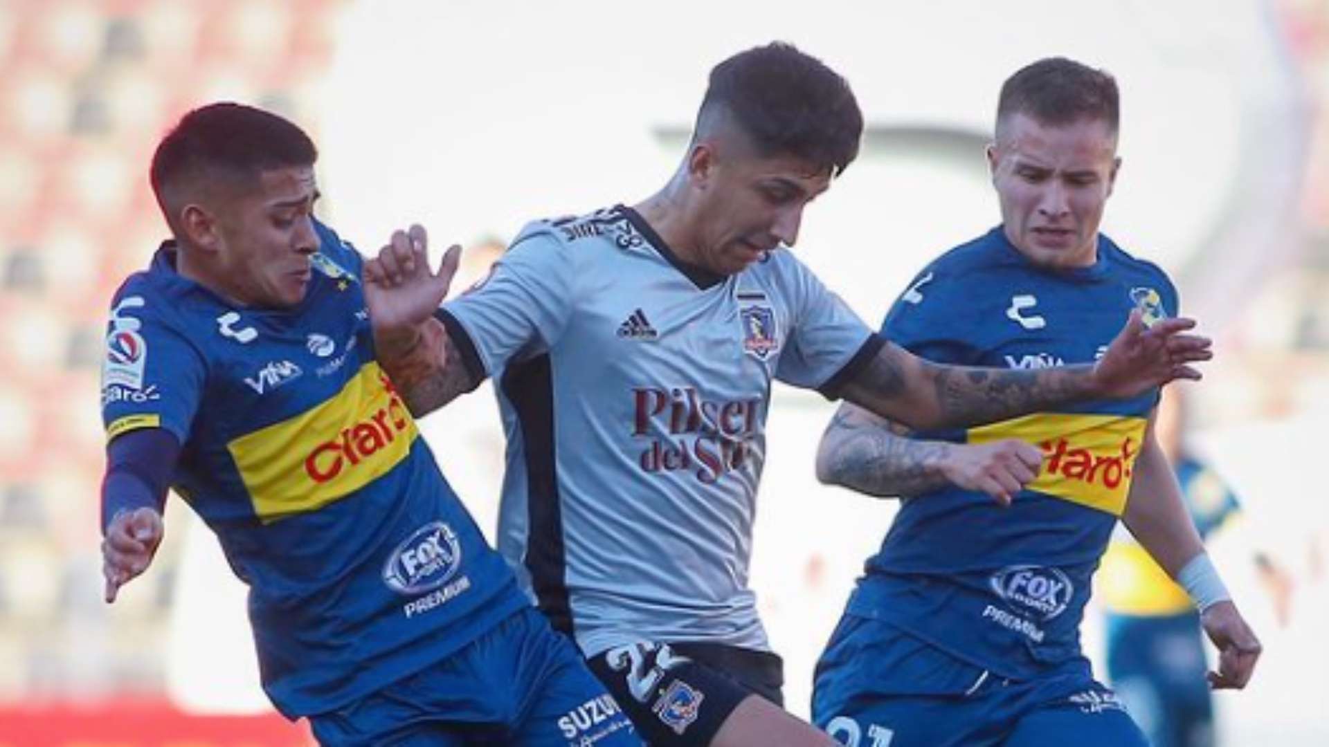 040921 Colo Colo Everton Bryan Soto, Gary Moya y Benjamín Berríos