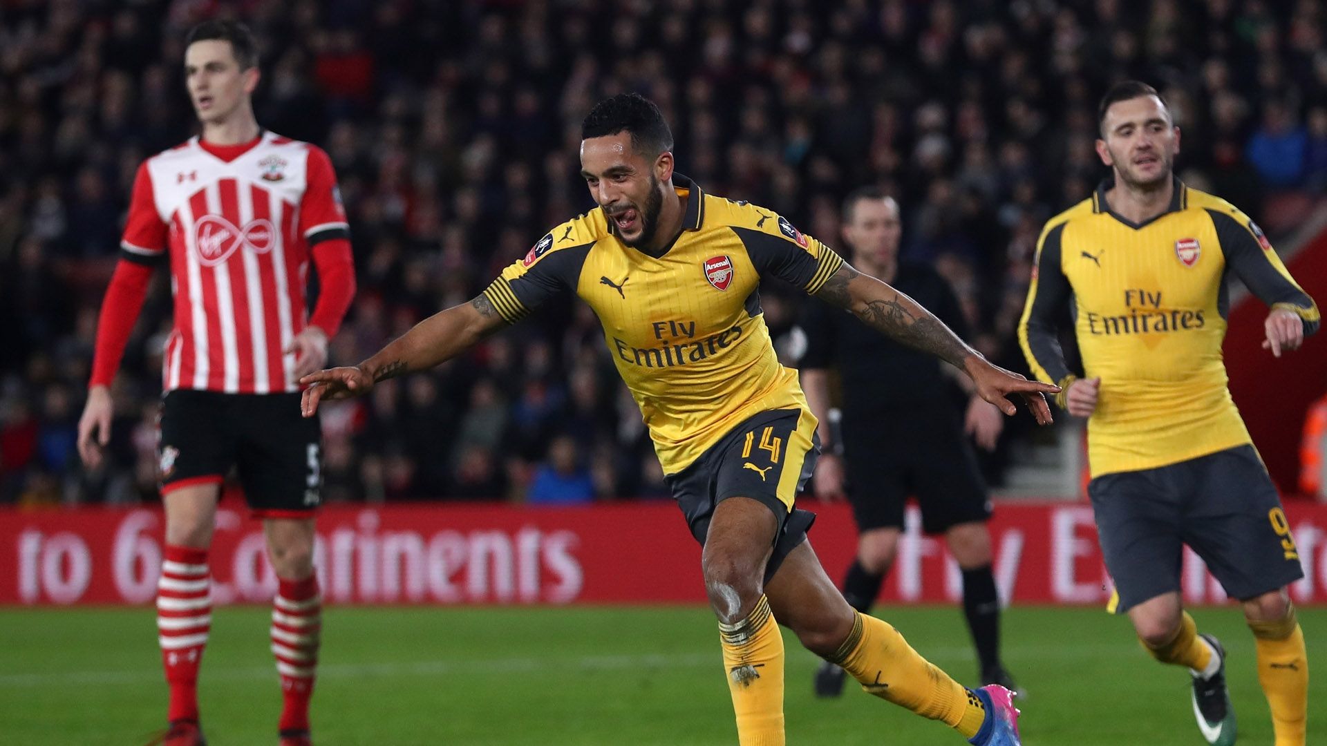 Theo Walcott Arsenal Southampton FA Cup