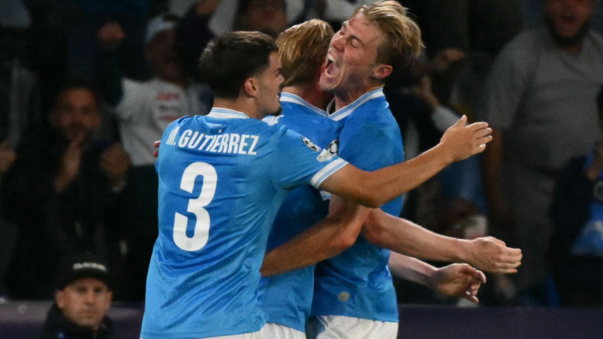 Hojlund Napoli Sporting Champions