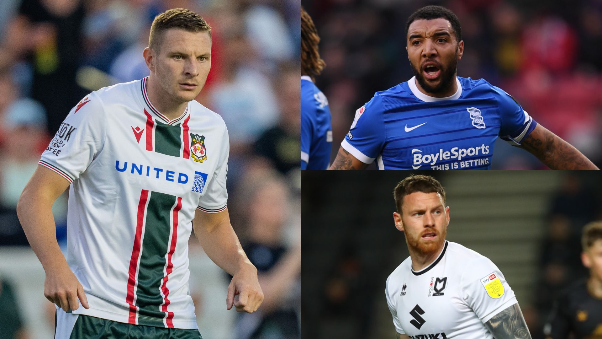 Paul Mullin Troy Deeney Connor Wickham Wrexham split