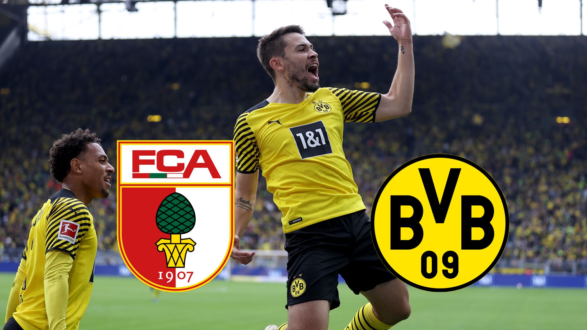 augsburg bvb guerreiro jubel borussia dortmund fc bundesliga 2021 2022