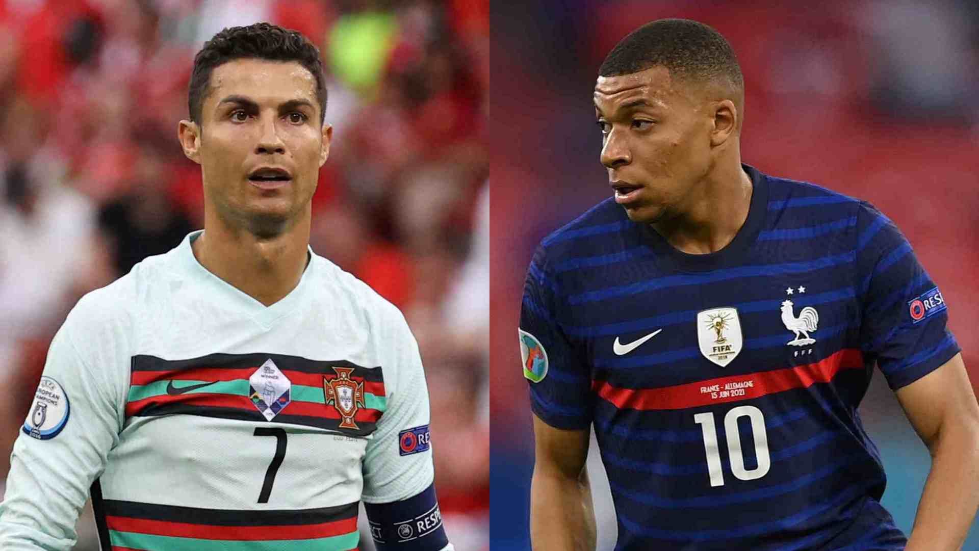 Cristiano Ronaldo Portugal Kylian Mbappe France