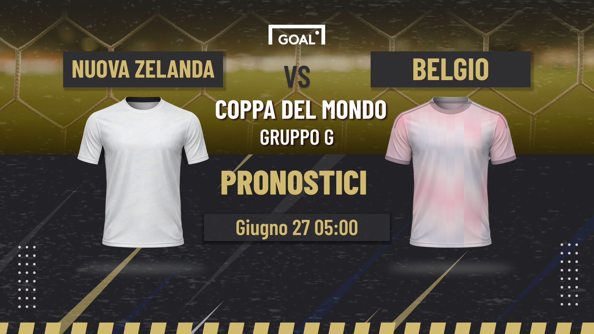 Pronostici Nuova Zelanda - Belgio